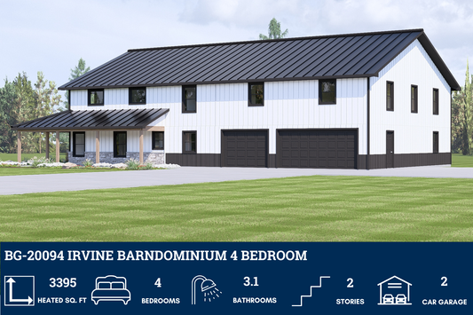 BG-20094 Irvine Barndominium House Plan