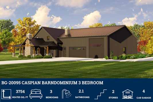 BG-20095 Caspian Barndominium House Plan