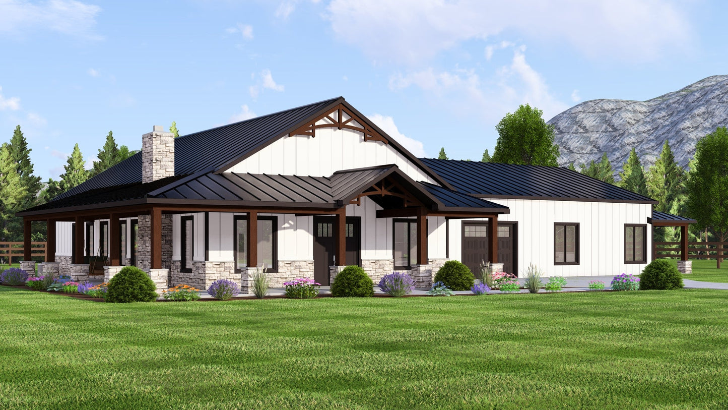 BG-20096 Connie Barndominium House Plan