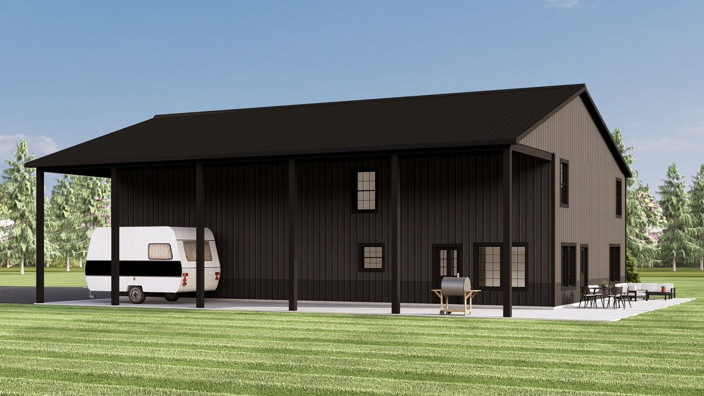 BG-20101 Vernon Barndominium House Plan