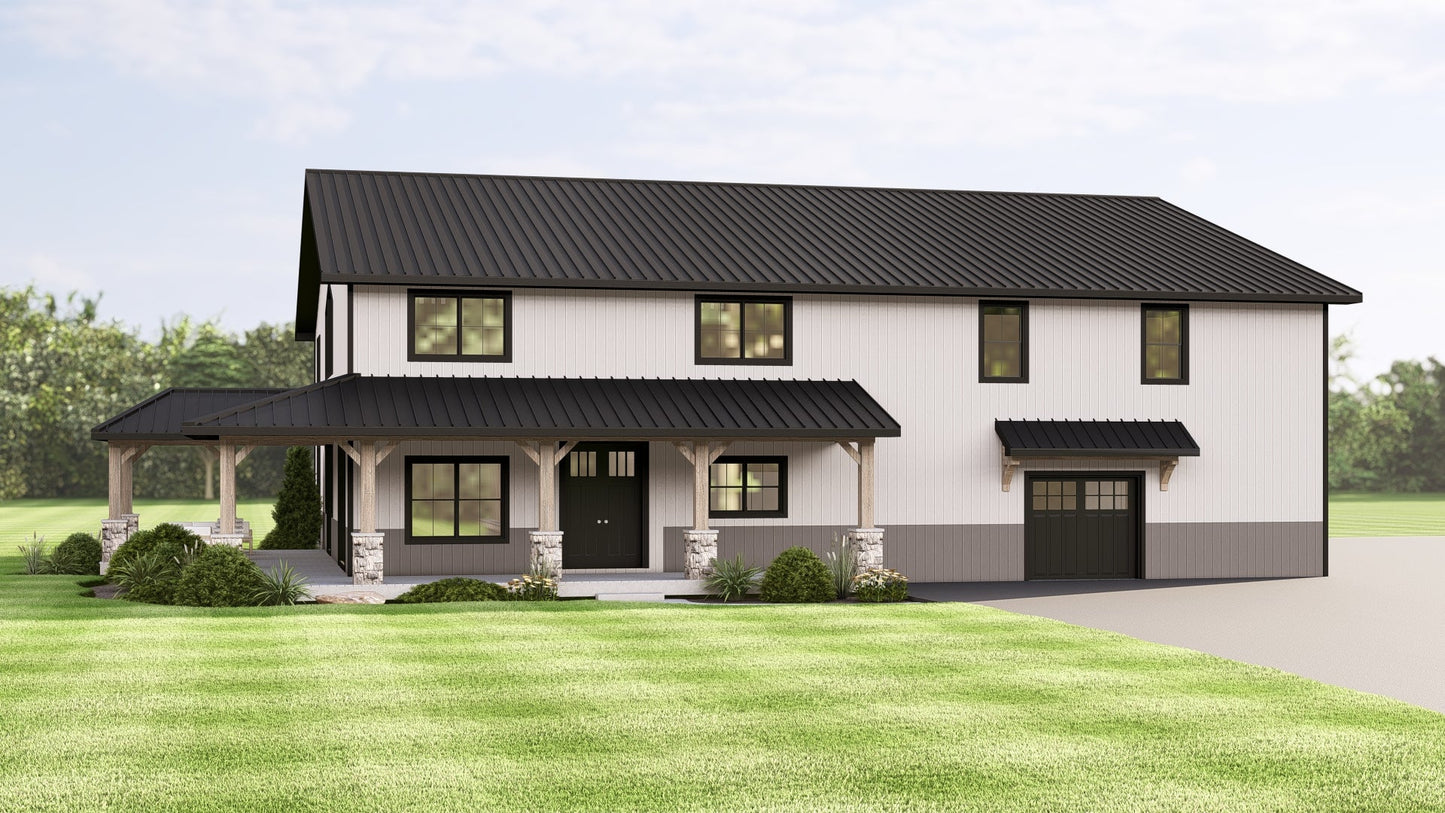 BG-20102 Jack Barndominium House Plan