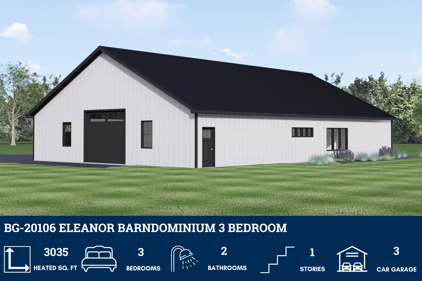 BG-20106 Eleanor Barndominium House Plan