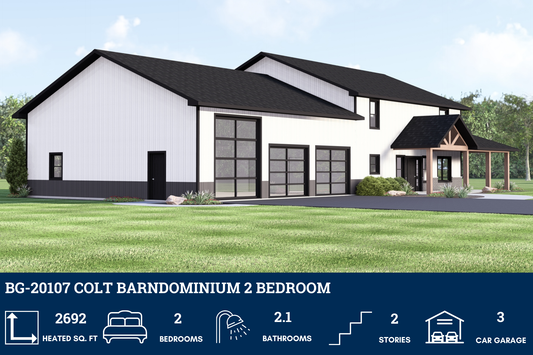 BG-20107 Colt Barndominium House Plan