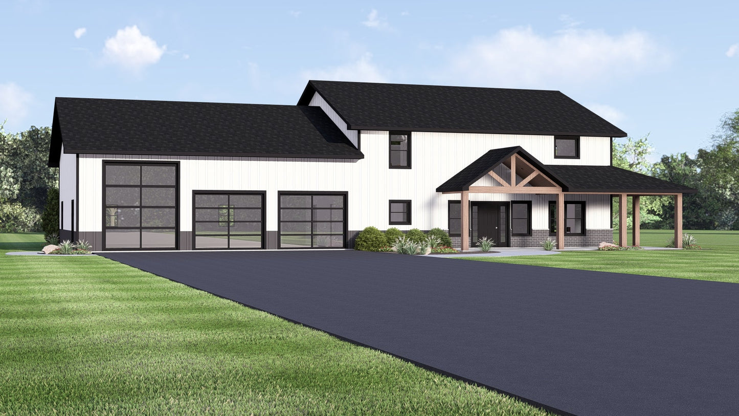 BG-20107 Colt Barndominium House Plan