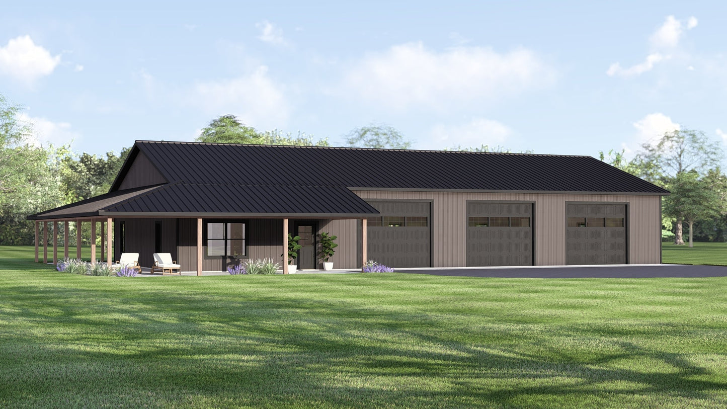 BG-20109 Dorothy Barndominium House Plan