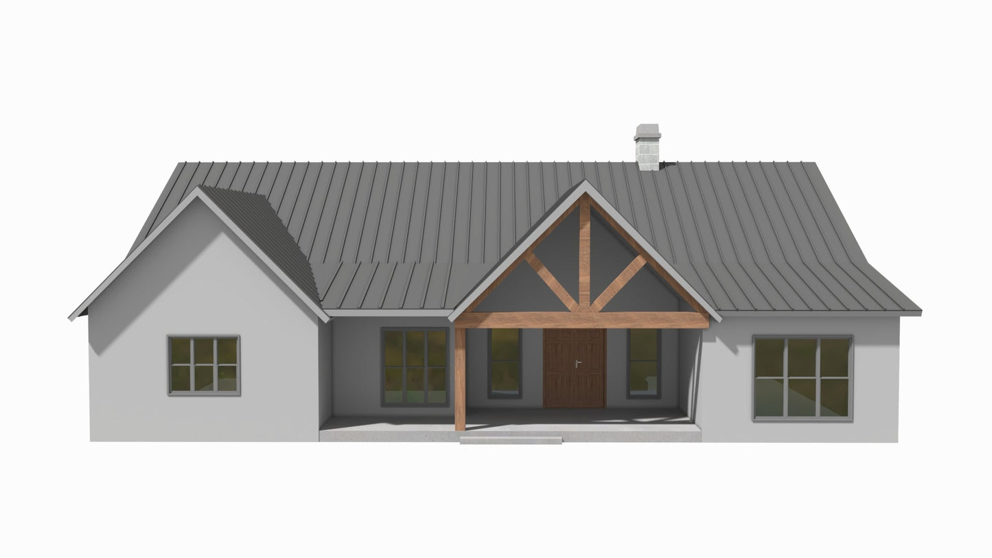 BP-2001-J Josiah Modern Farmhouse Plan