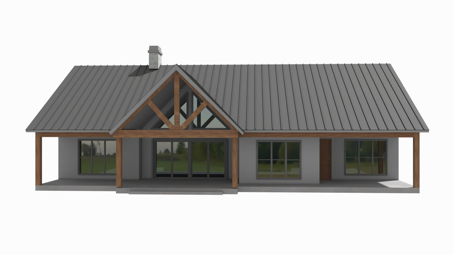 BP-2001-J Josiah Modern Farmhouse Plan