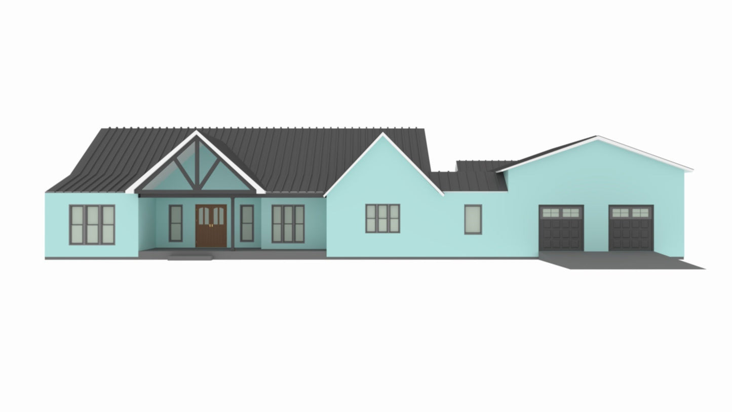 BP-2001-M Matthew Barndominium House Plan