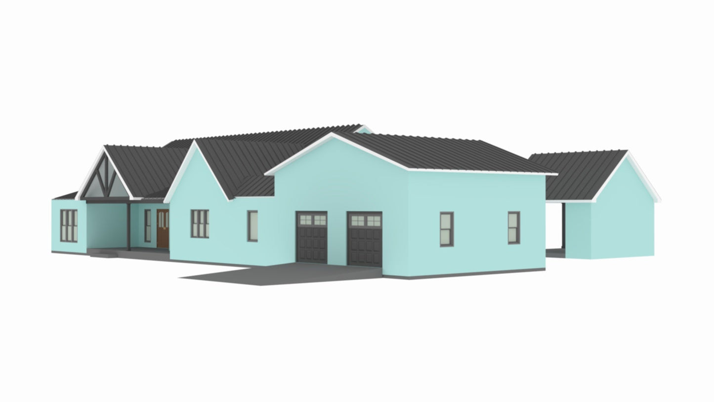 BP-2001-M Matthew Barndominium House Plan