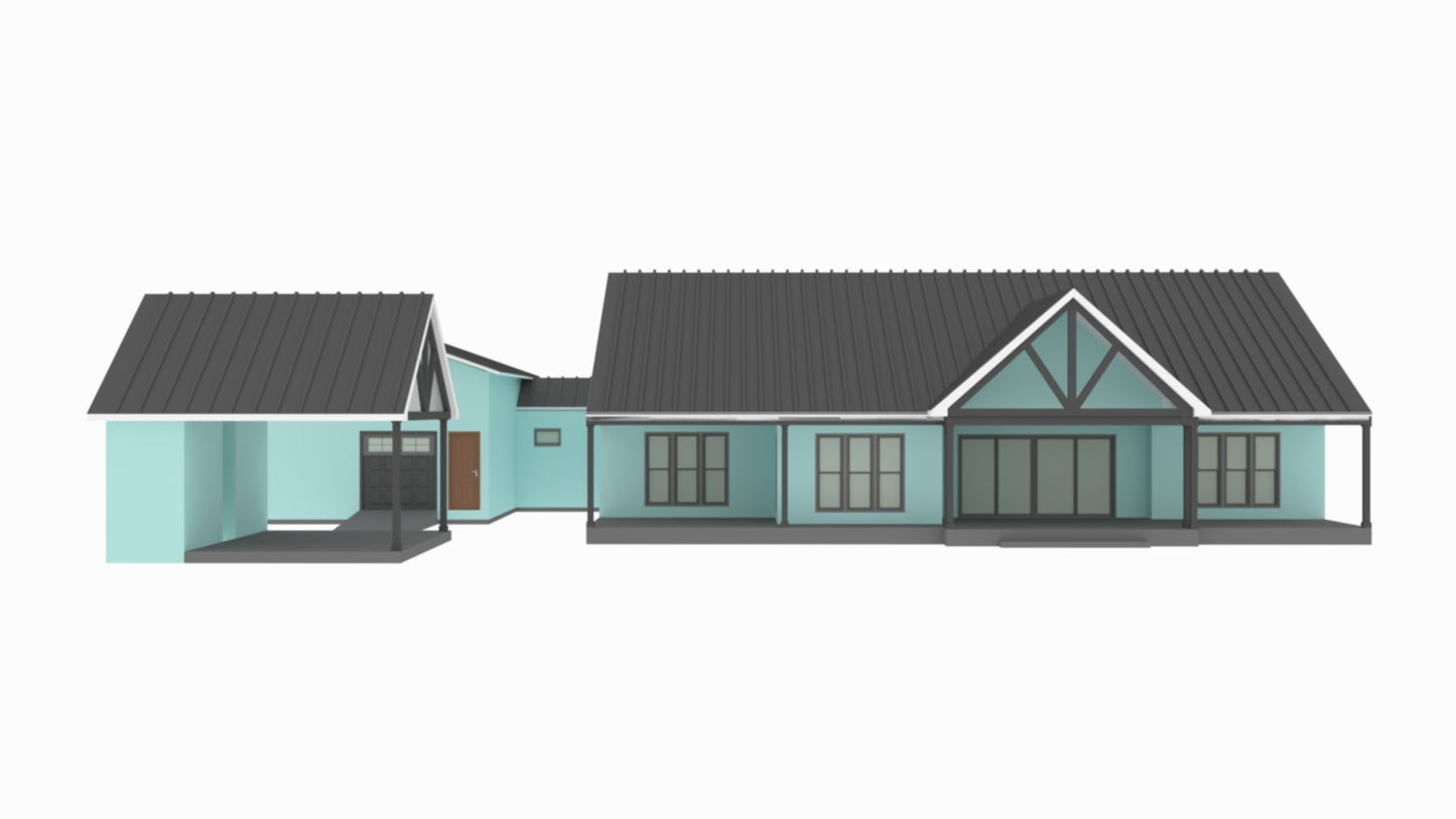 BP-2001-M Matthew Barndominium House Plan