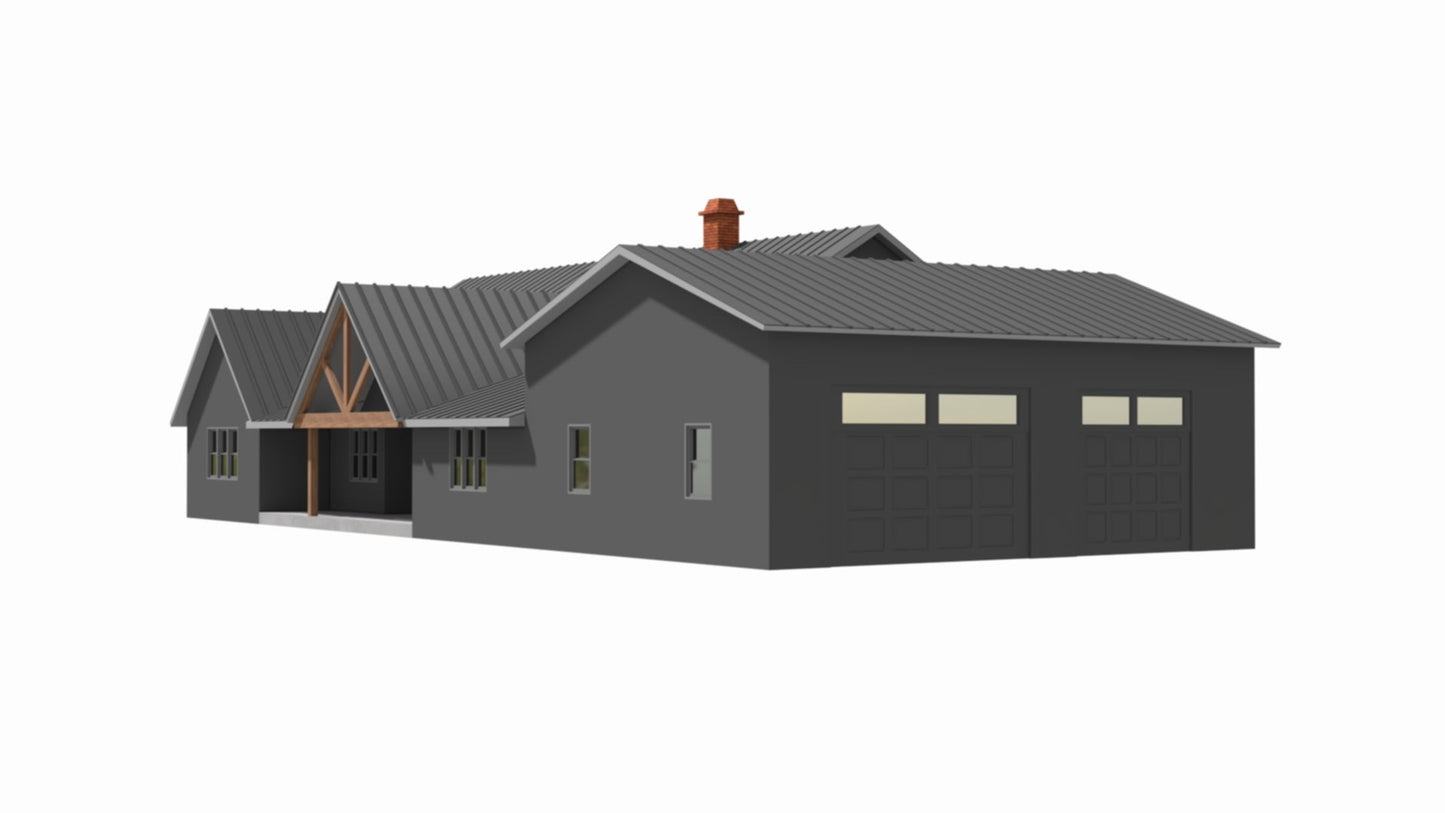 BP-2001-T Trevor Modern Farmhouse Plan