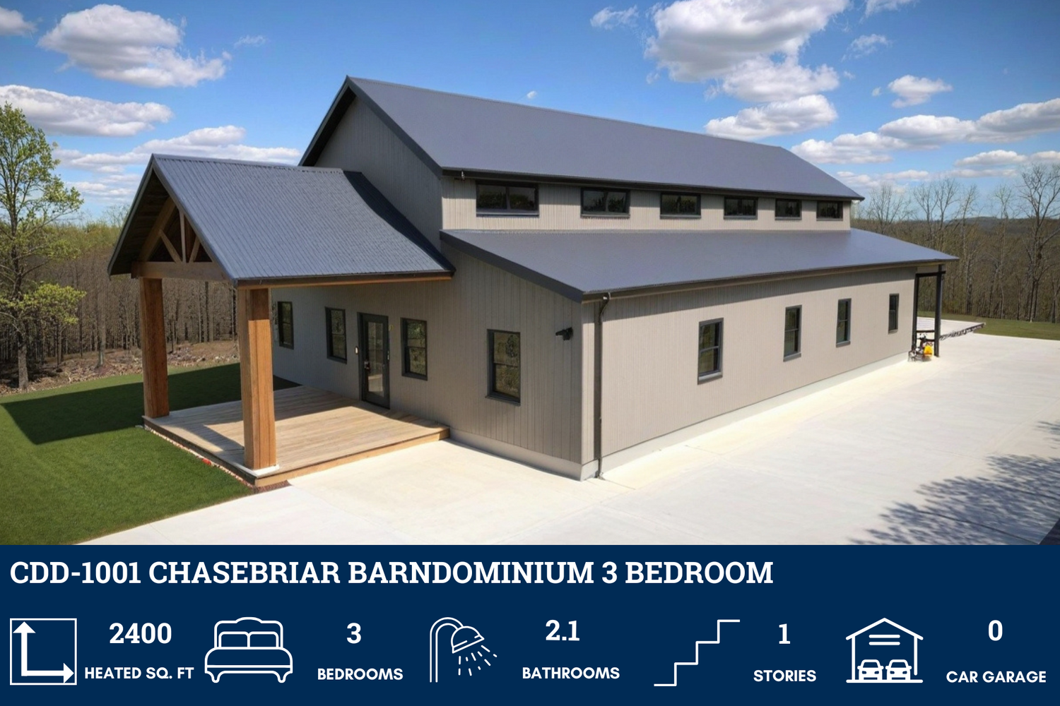 40x60 Barndominium House Plans