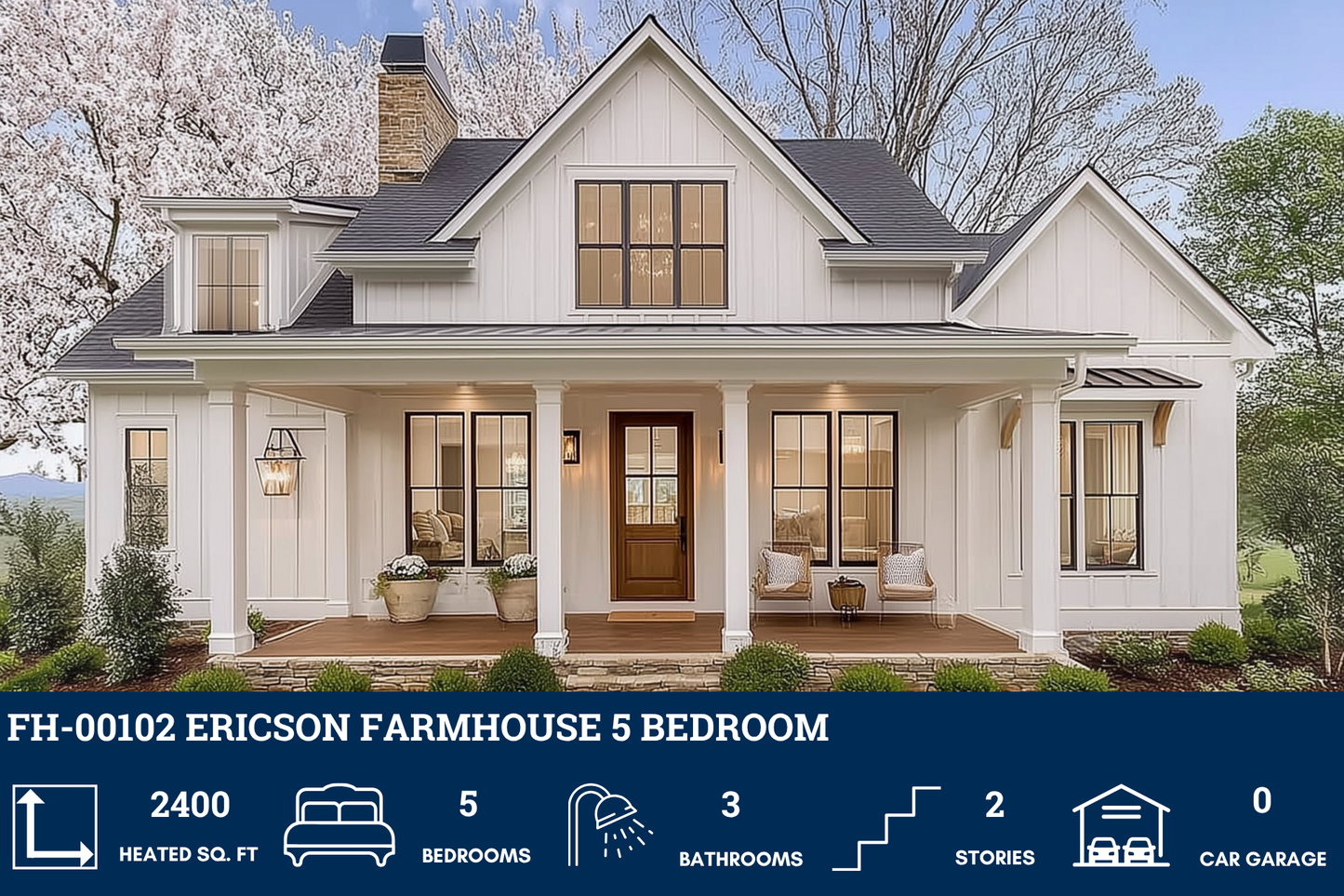 FH-00102 Ericson Modern Farmhouse Plan