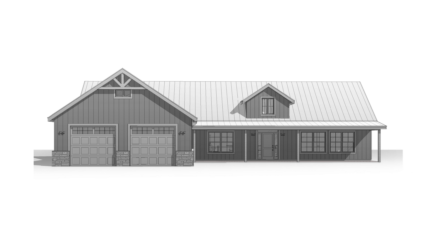 FH-00103 Janet Modern Farmhouse Plan