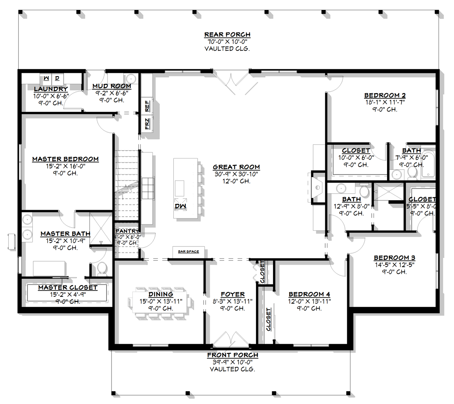 FH-00104-N Nick Modern Farmhouse Plan