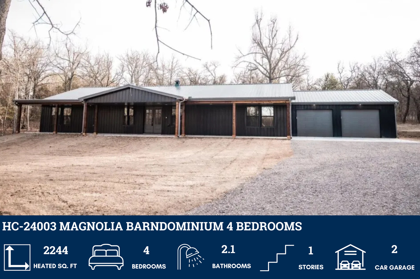 HC-24003 Magnolia Barndominium House Plan