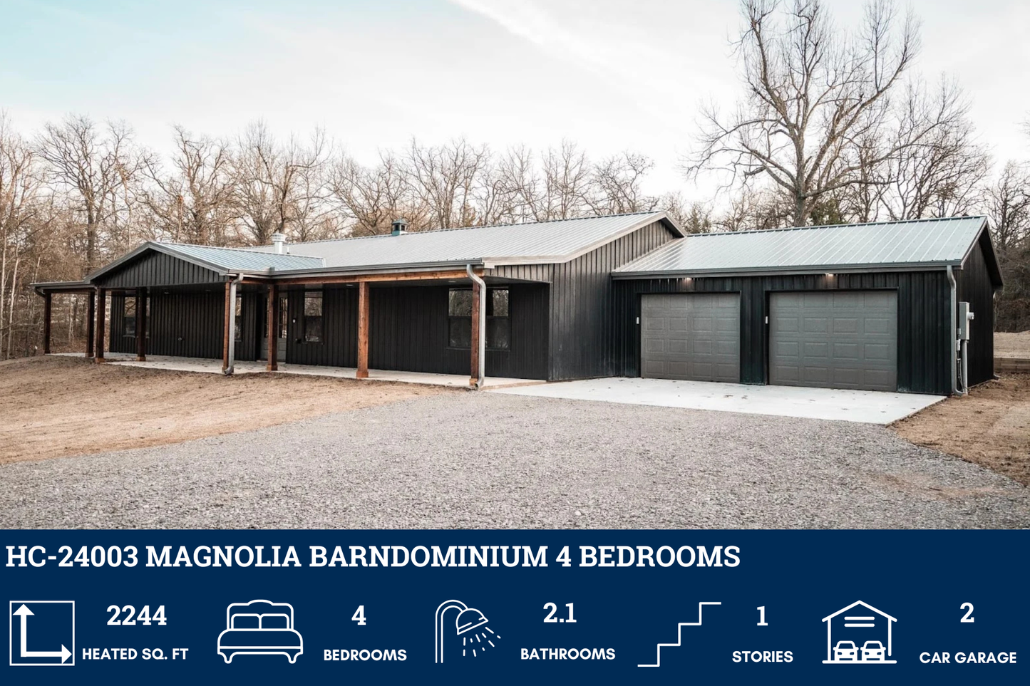 HC-24003 Magnolia Barndominium House Plan