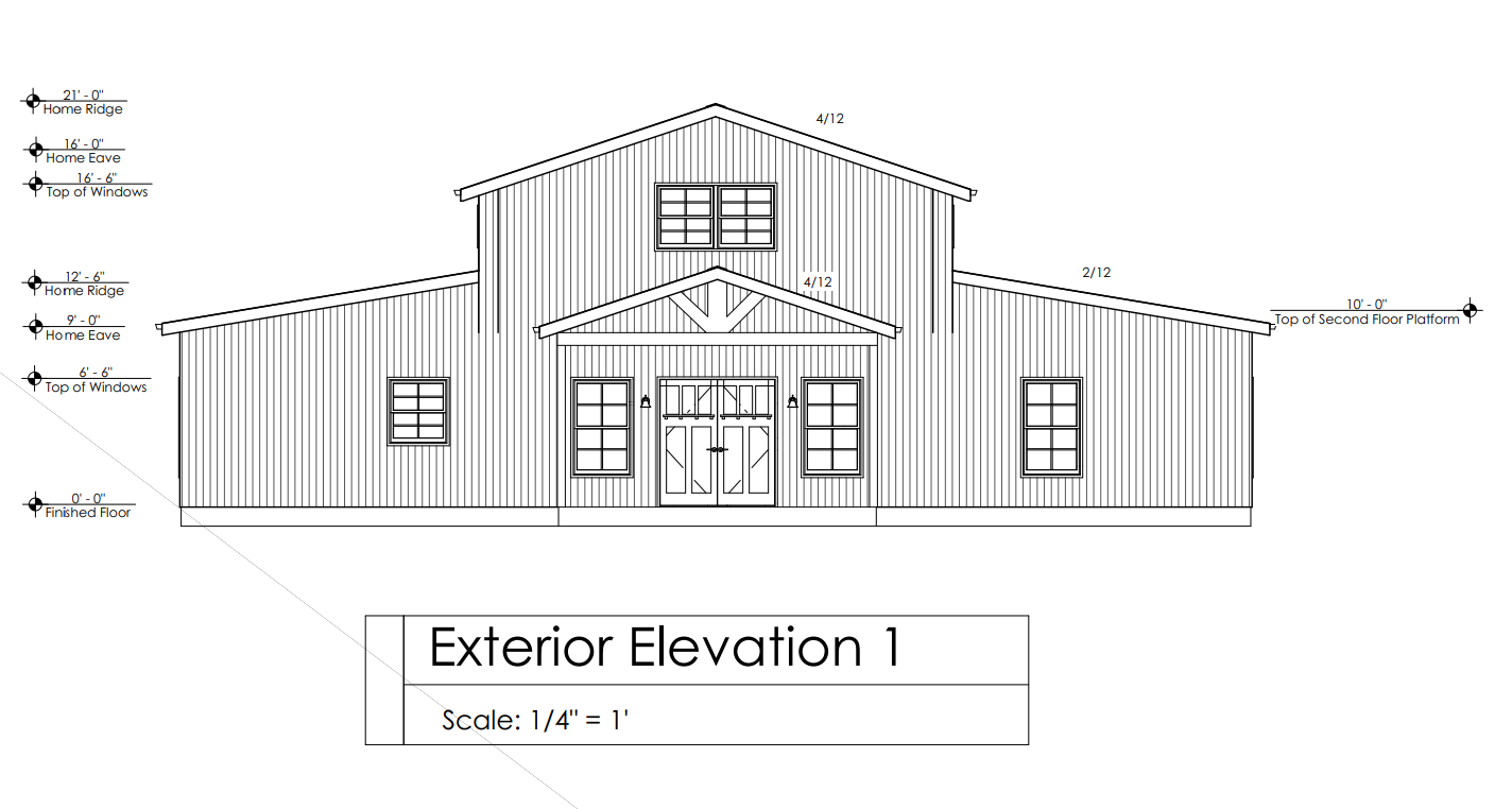 HC-24005 Tuscaloosa Barndominium House Plan
