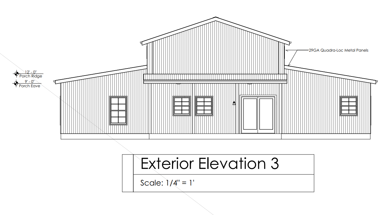 HC-24005 Tuscaloosa Barndominium House Plan