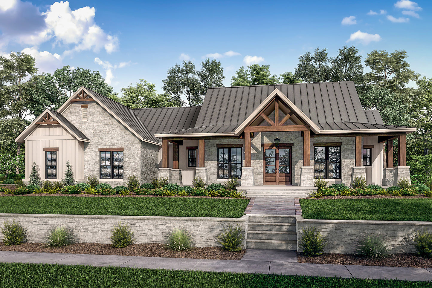HPZ-26004 Donna Modern Farmhouse Plan