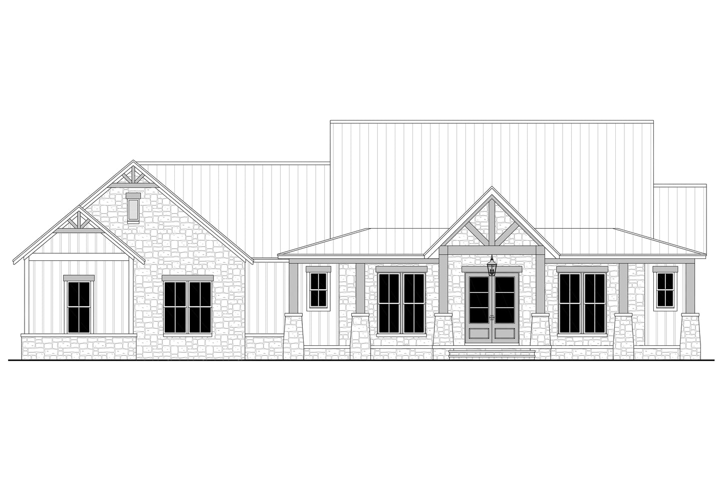 HPZ-26004 Donna Modern Farmhouse Plan
