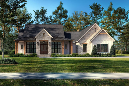 HPZ-26007 Jill Modern Farmhouse Plan