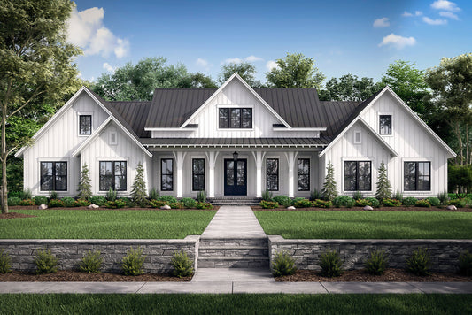 HPZ-26012 Scott Modern Farmhouse Plan
