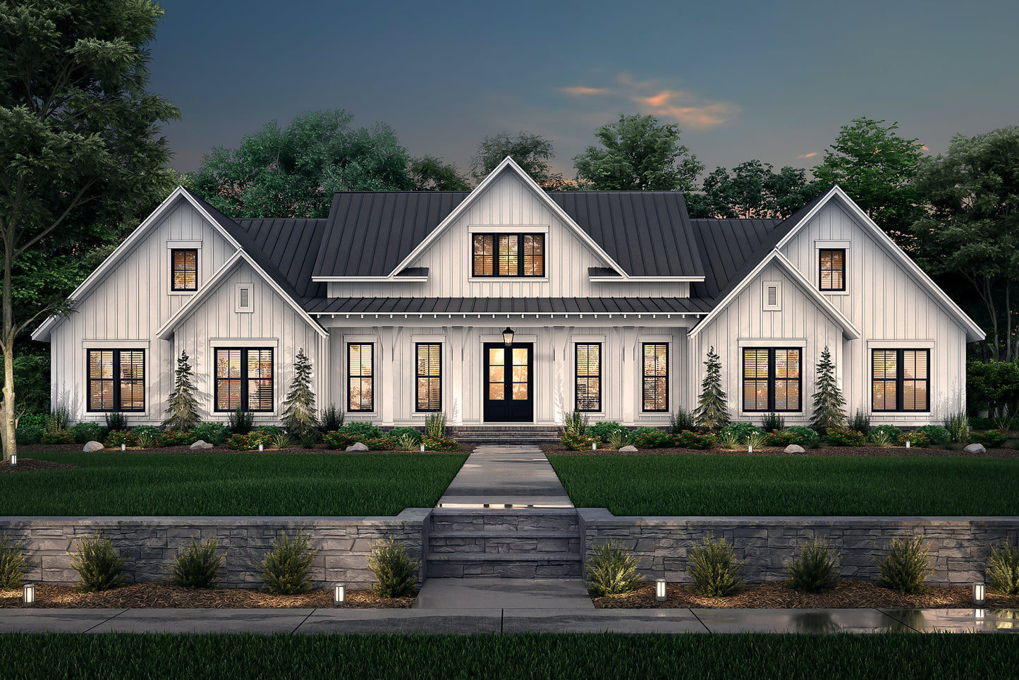 HPZ-26012 Scott Modern Farmhouse Plan