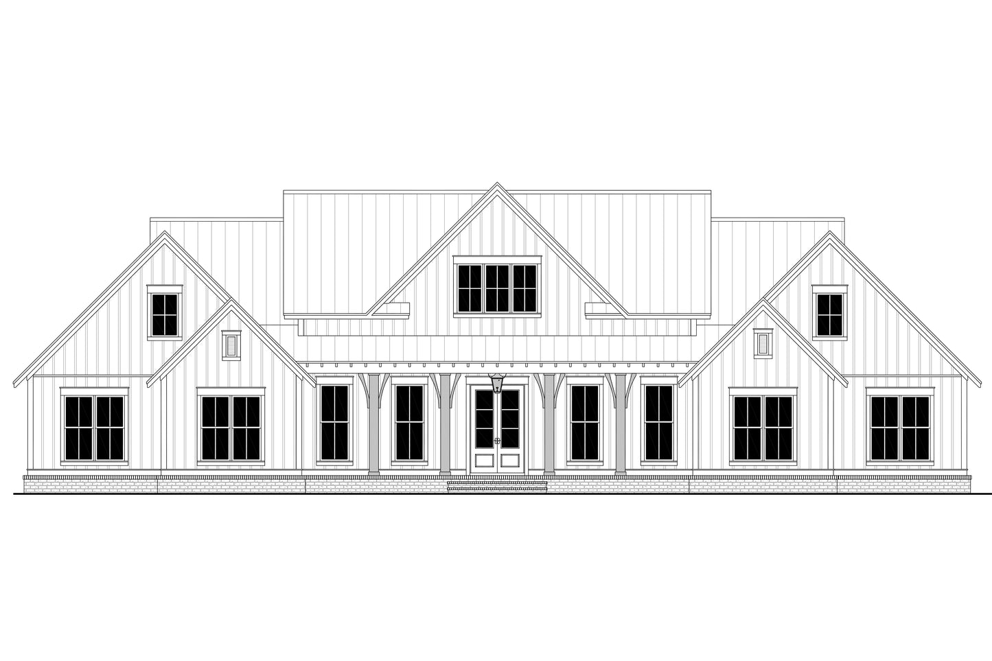 HPZ-26012 Scott Modern Farmhouse Plan