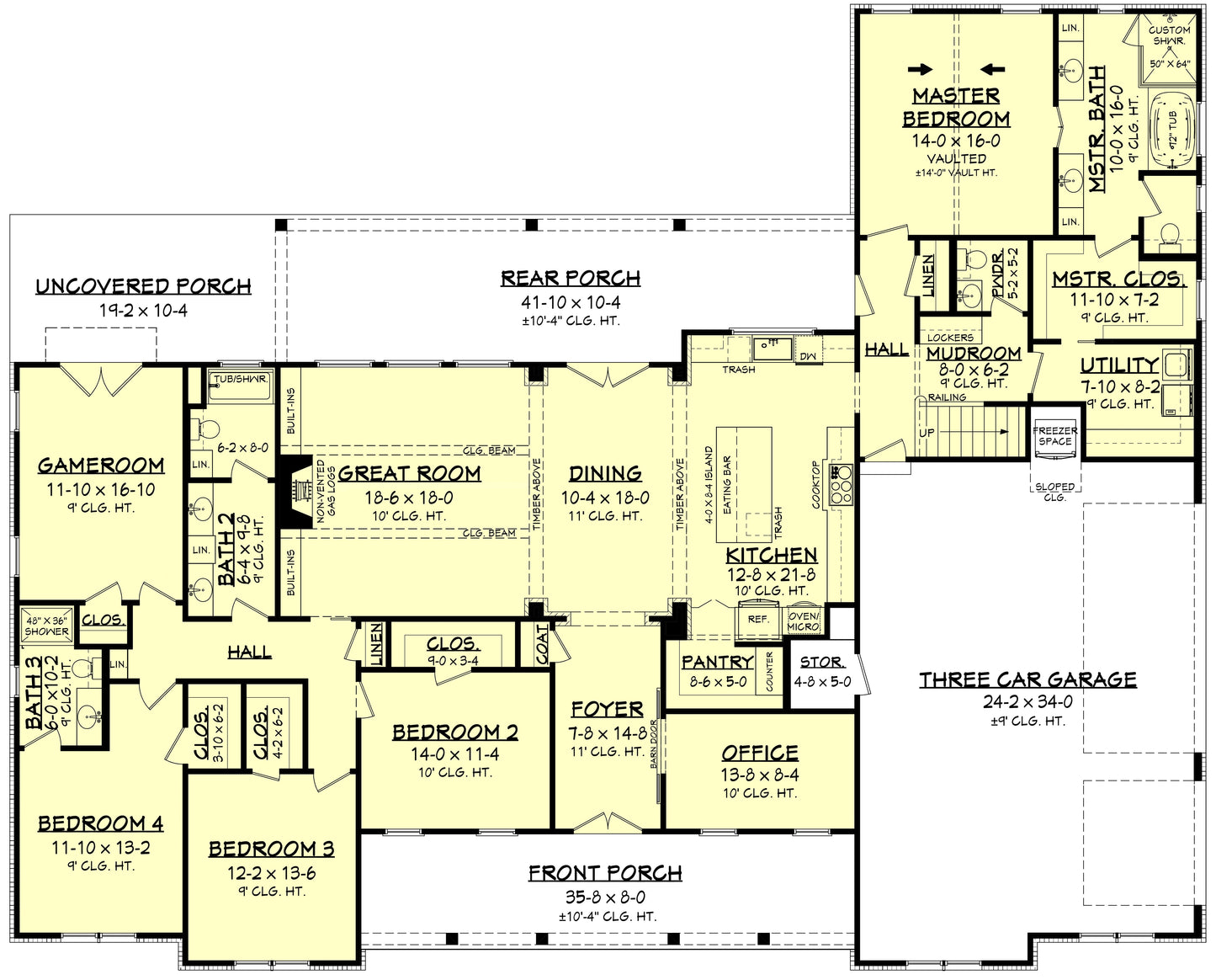 HPZ-26012 Scott Modern Farmhouse Plan