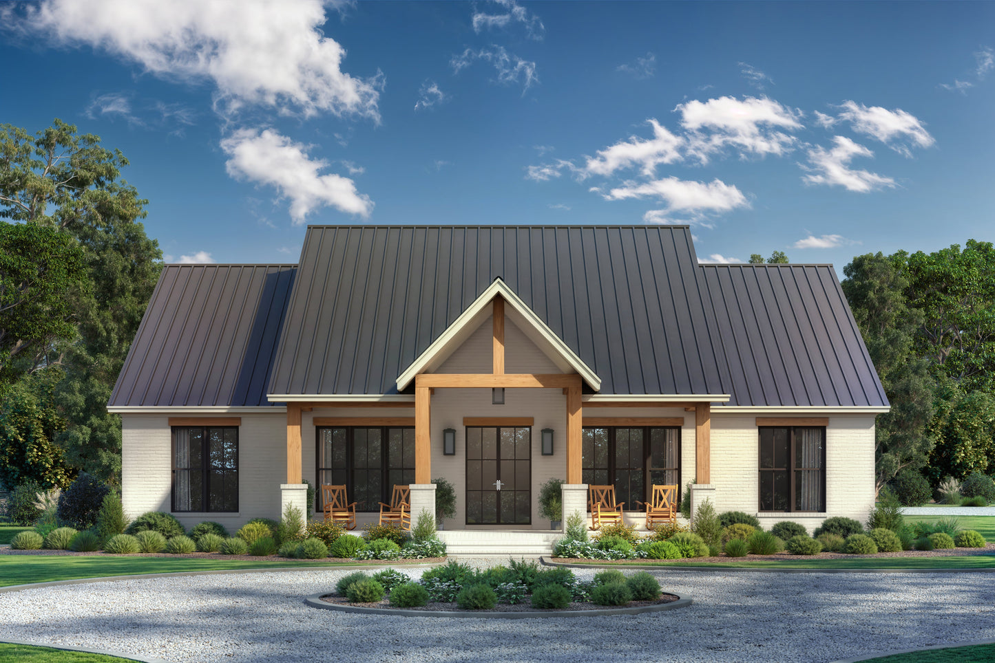 HPZ-26014 Trent Modern Farmhouse Plan