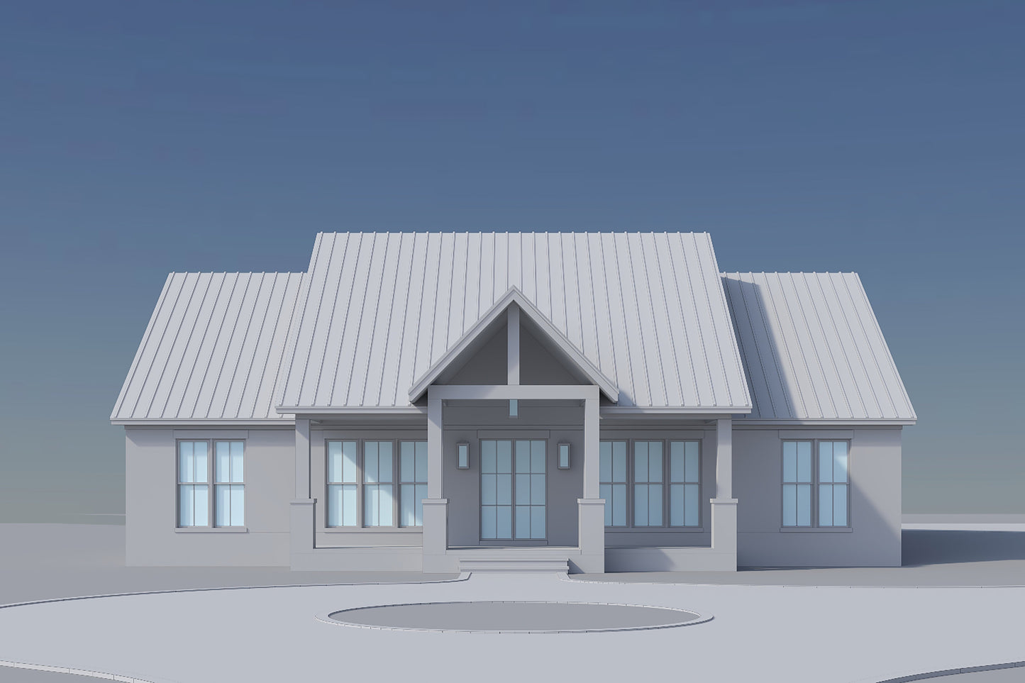HPZ-26014 Trent Modern Farmhouse Plan
