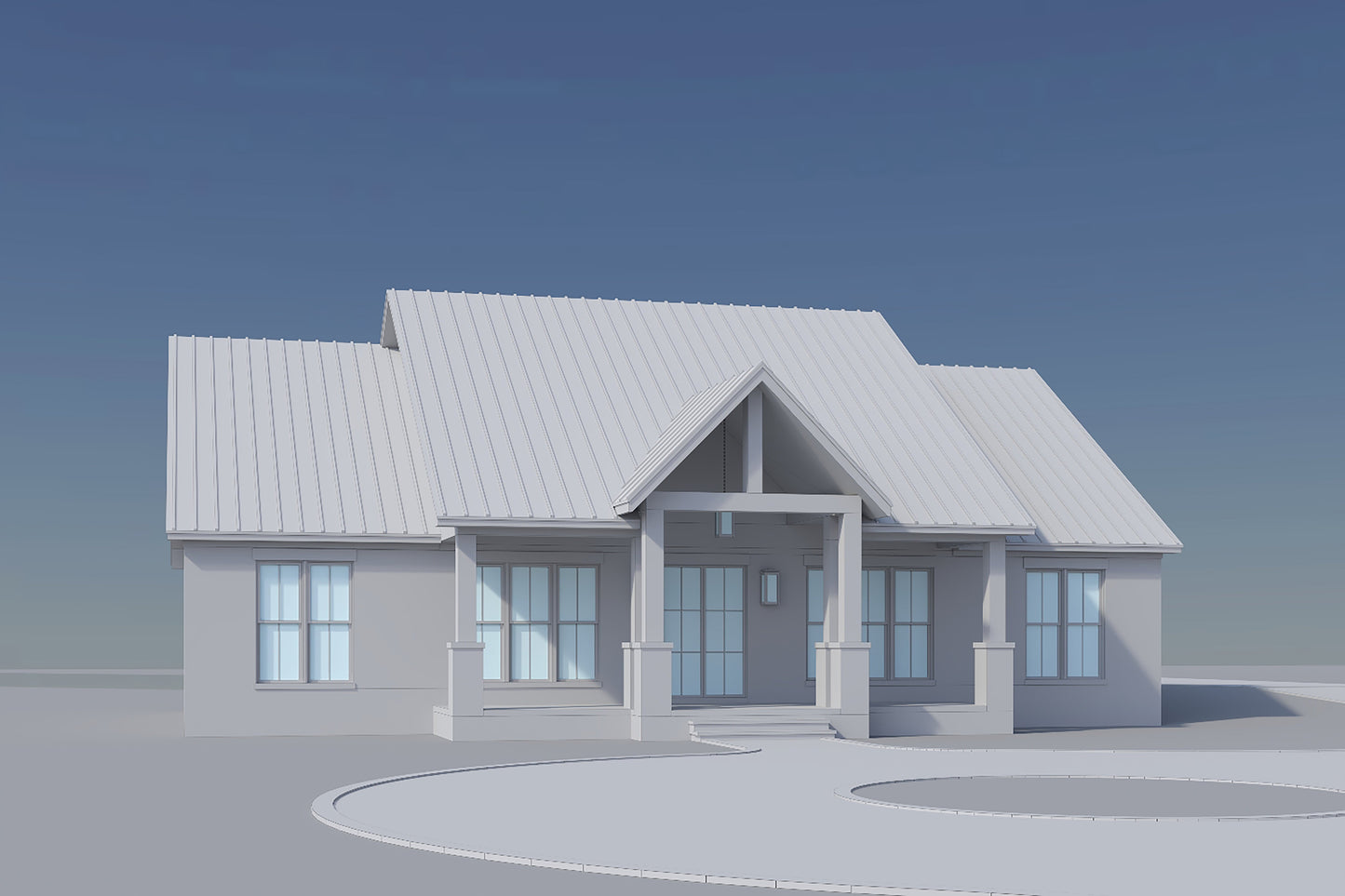 HPZ-26014 Trent Modern Farmhouse Plan