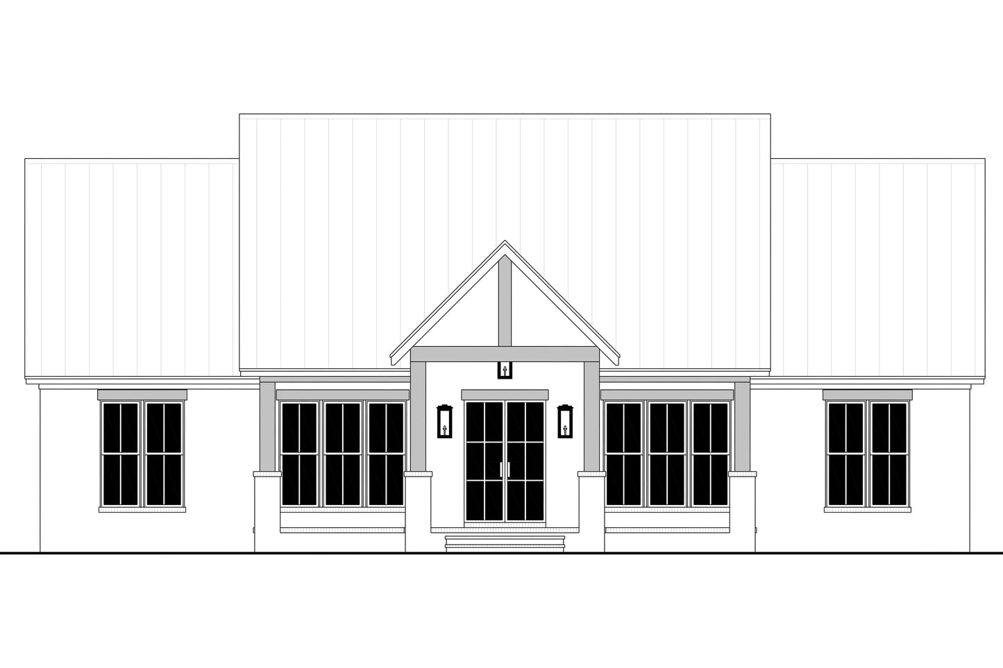 HPZ-26014 Trent Modern Farmhouse Plan