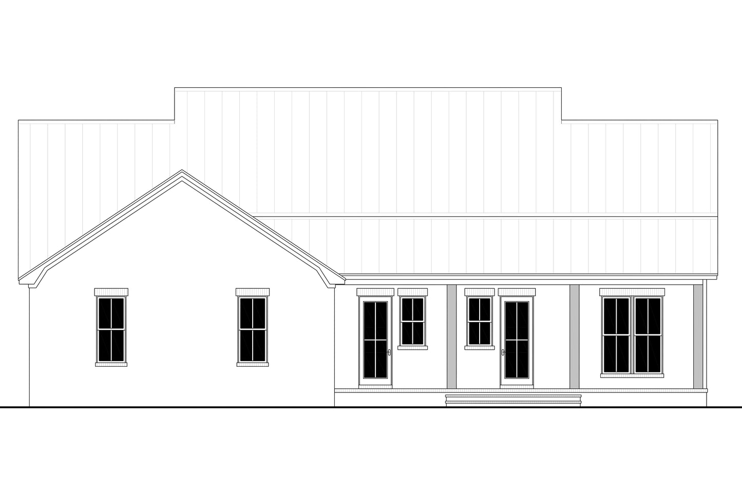 HPZ-26014 Trent Modern Farmhouse Plan
