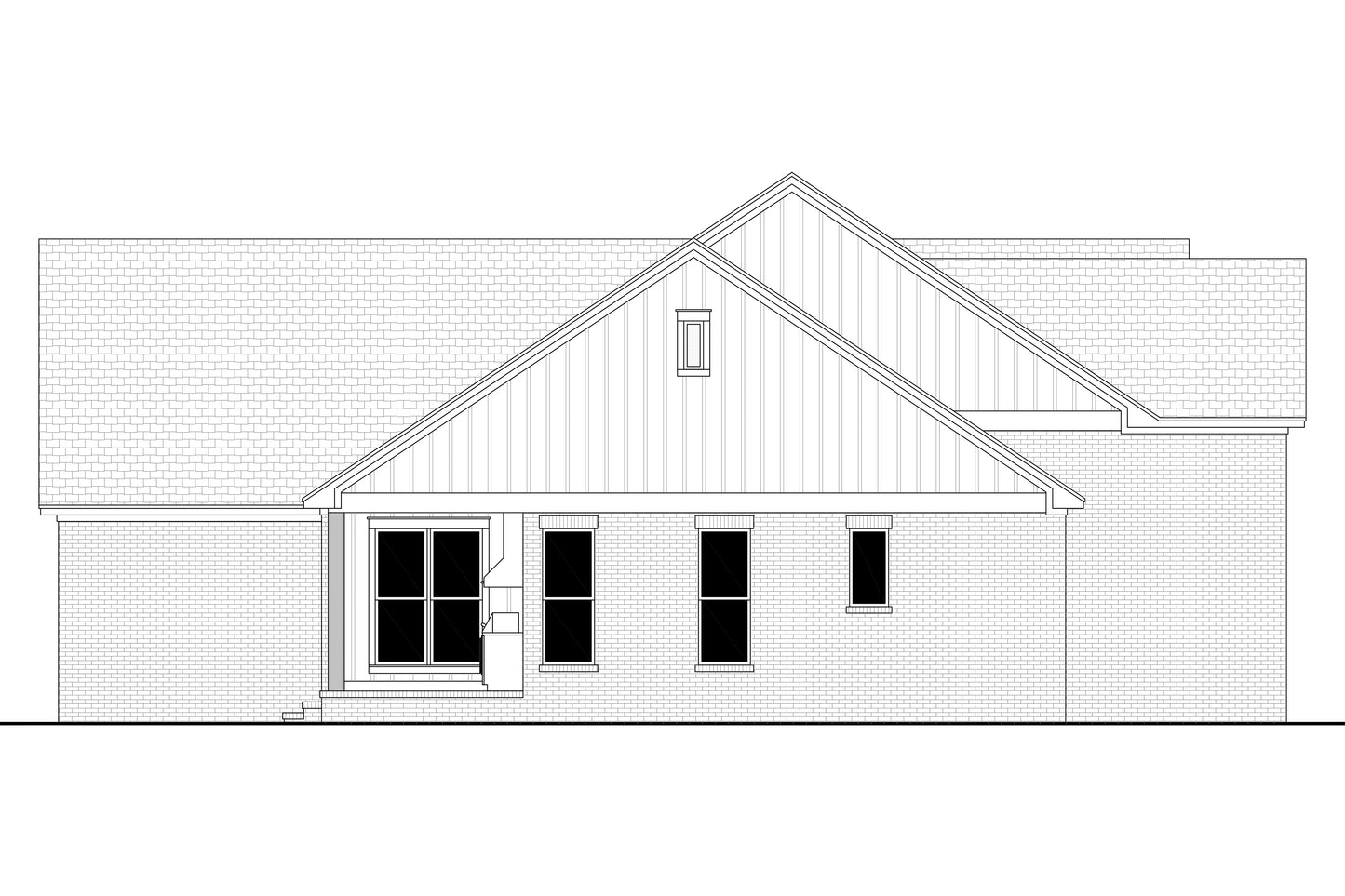 HPZ-26021 Dave Modern Farmhouse Plan