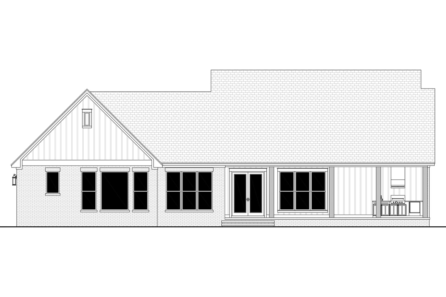 HPZ-26021 Dave Modern Farmhouse Plan
