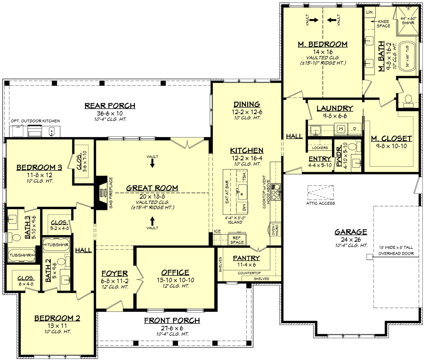 HPZ-26021 Dave Modern Farmhouse Plan
