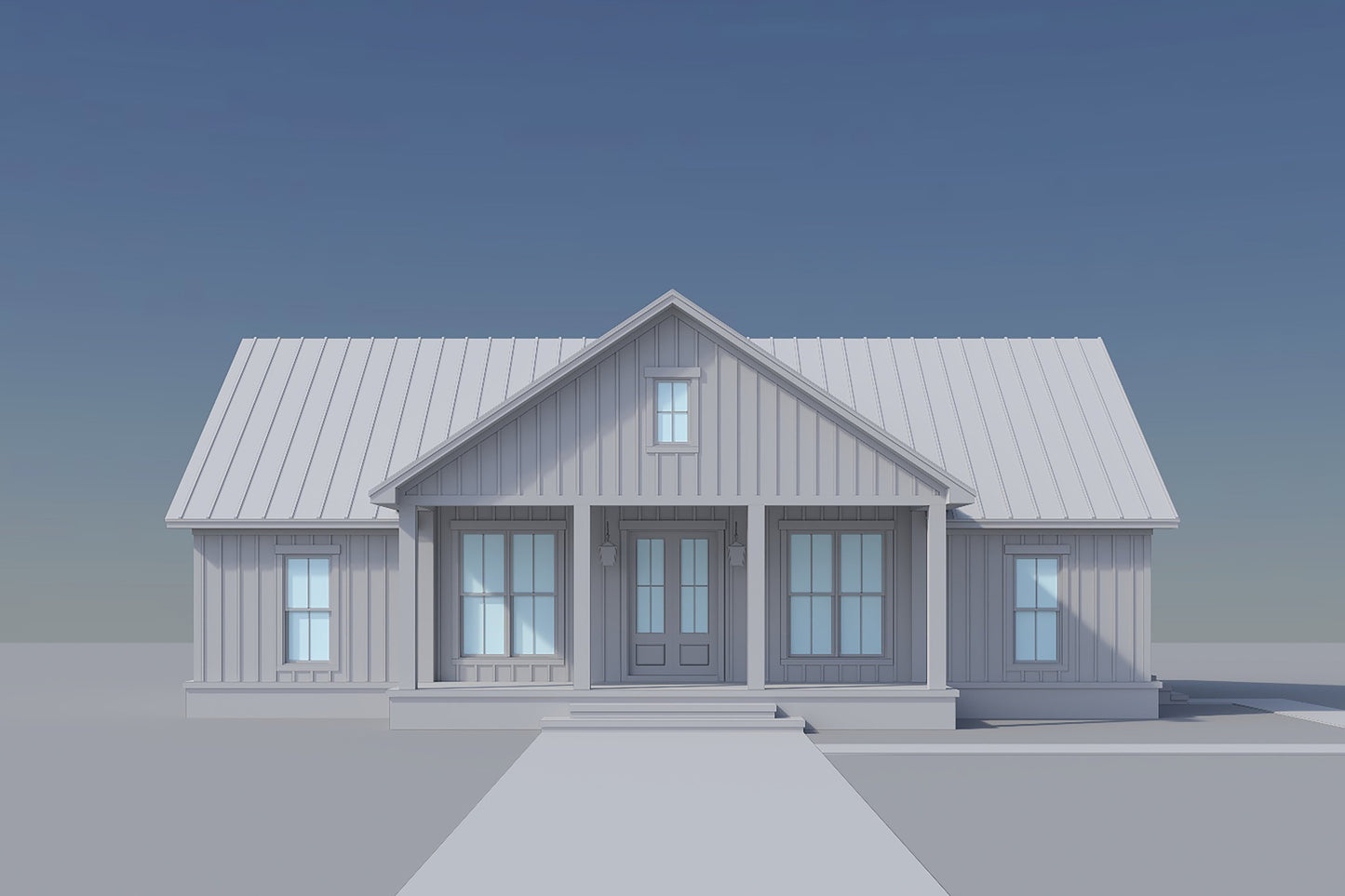 HPZ-26023 Clara Modern Farmhouse Plan