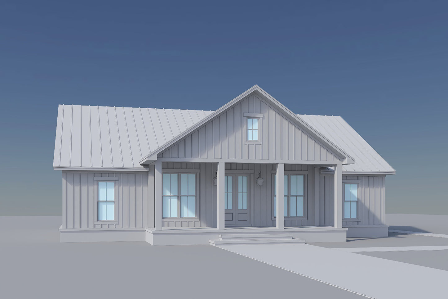 HPZ-26023 Clara Modern Farmhouse Plan