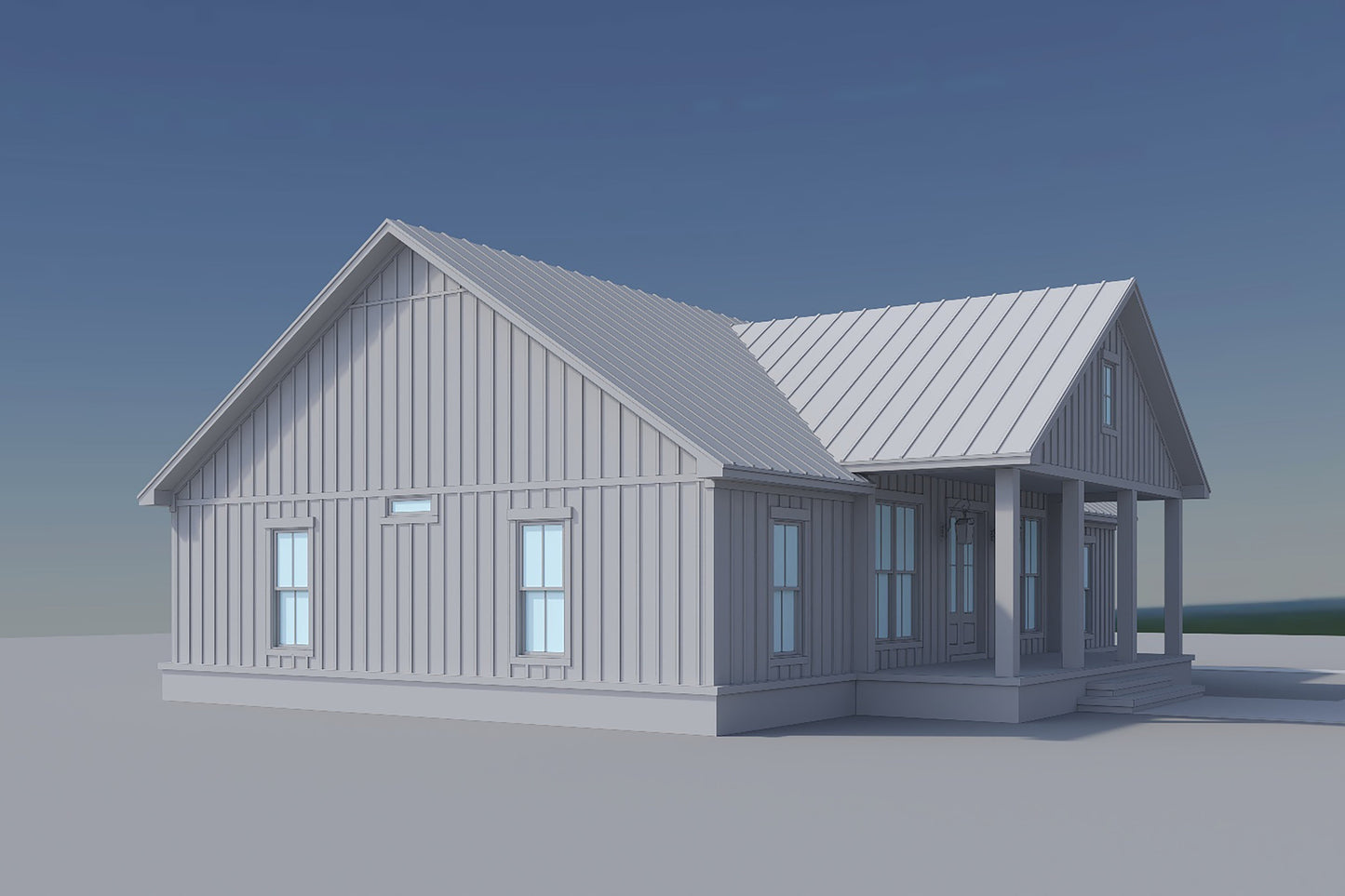 HPZ-26023 Clara Modern Farmhouse Plan