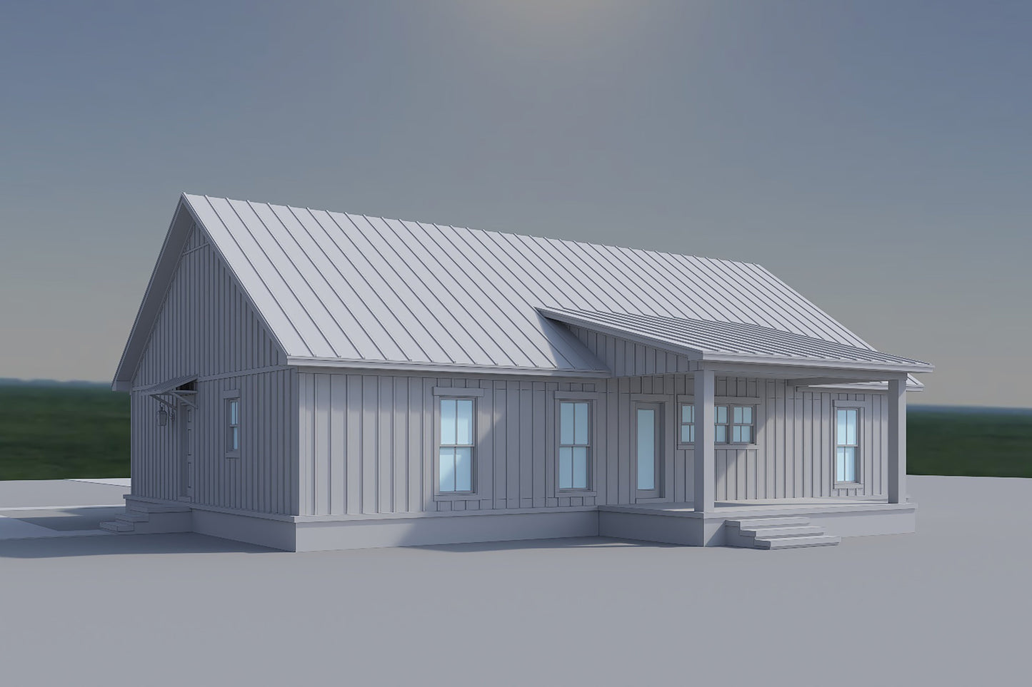 HPZ-26023 Clara Modern Farmhouse Plan