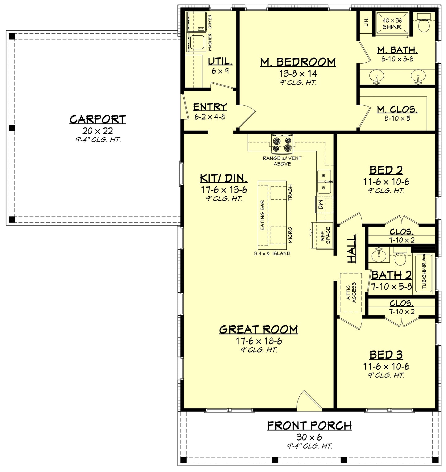 HPZ-26032 Sydney Farmhouse Plan