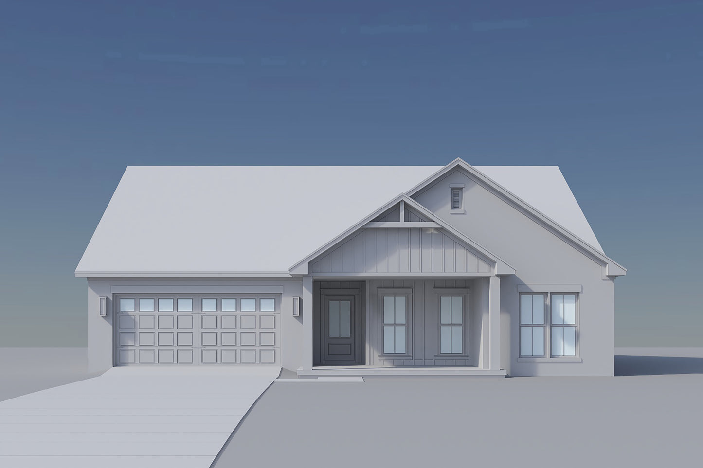 HPZ-26033 Larry Barndominium House Plan