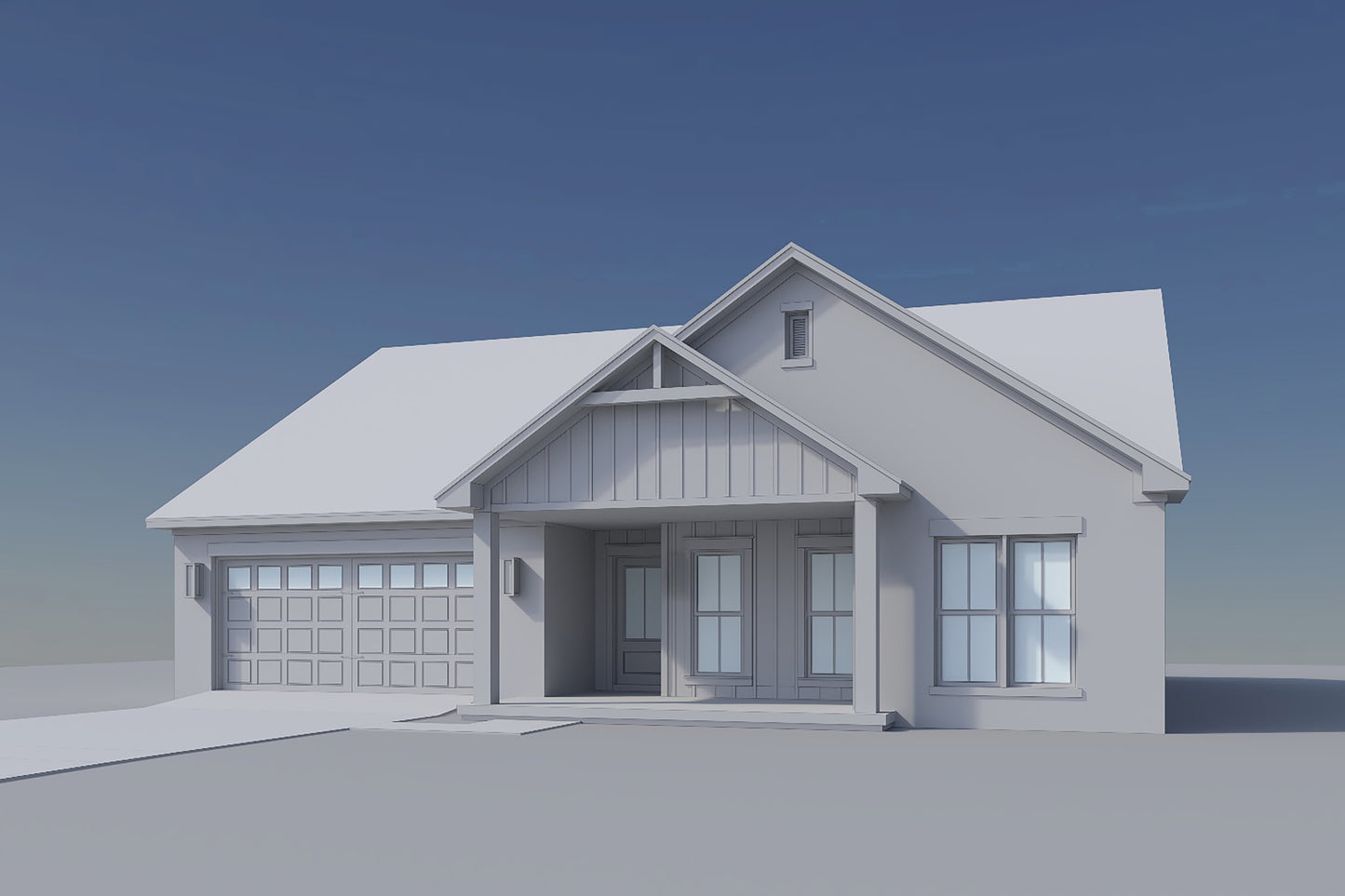 HPZ-26033 Larry Barndominium House Plan
