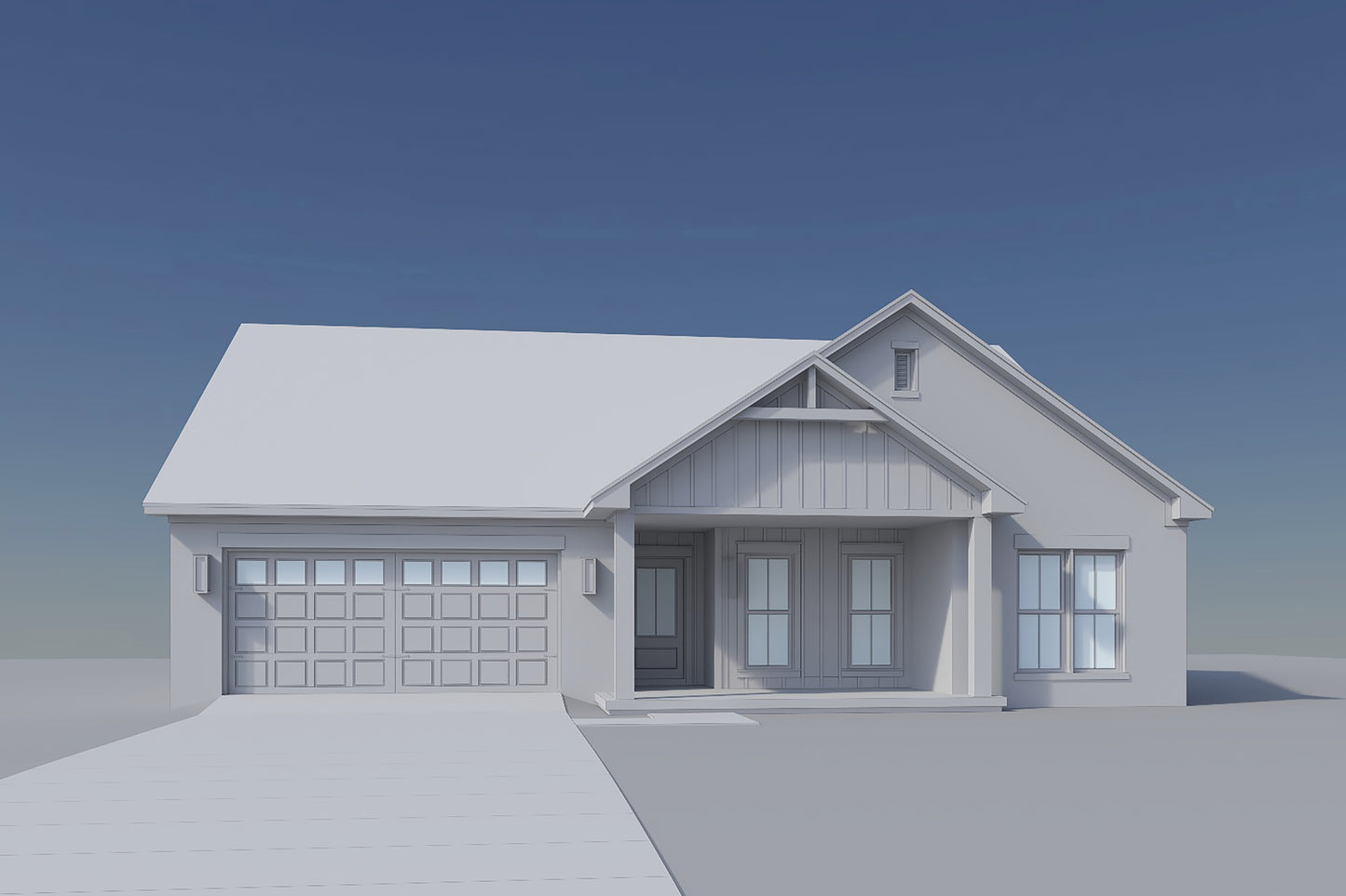 HPZ-26033 Larry Barndominium House Plan