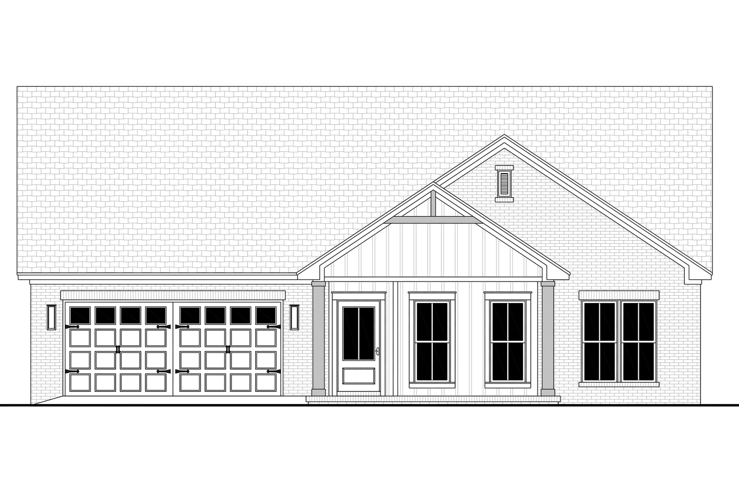 HPZ-26033 Larry Barndominium House Plan