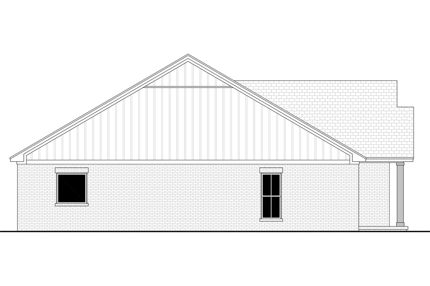 HPZ-26033 Larry Barndominium House Plan