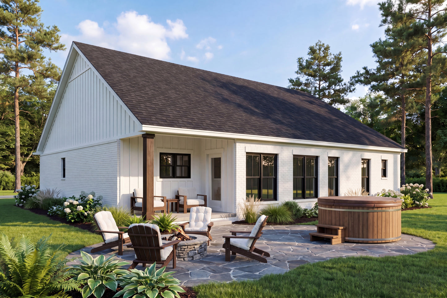 HPZ-26033 Larry Barndominium House Plan
