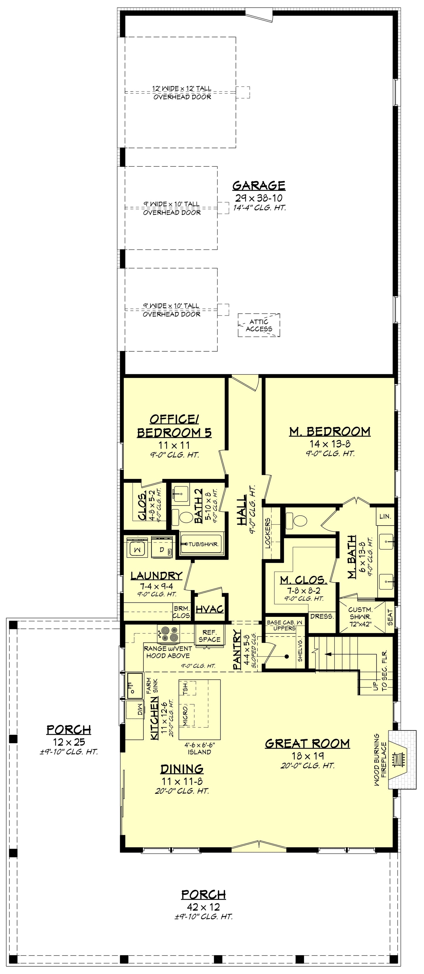 HPZ-26045 Tyler Barndominium House Plan